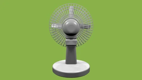BACK VIEW OF DESKTOP FAN ANIMATION Vídeos de archivo 98612953