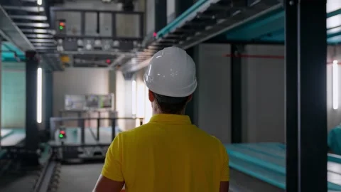 Back View Engineer Stock Footage 337710815