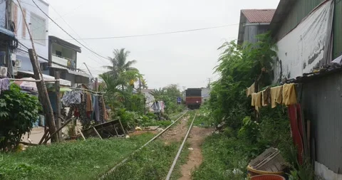 back view of a freight train crossing a ... | Stock Video | Pond5