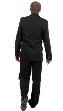 Back view of going business man Stock Photos