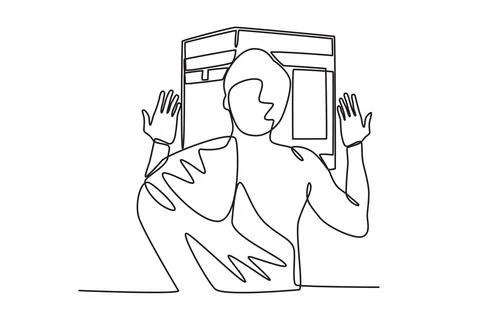 Back view of a man praying at the Kaaba Stock Illustration