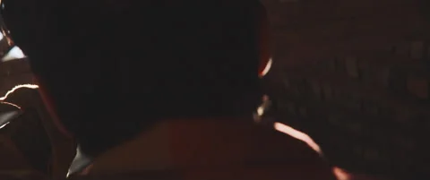 Back view of a man standing looking to the sky Stock Footage 202267095