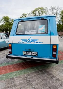 Back view of minibus RAF Stock Photos