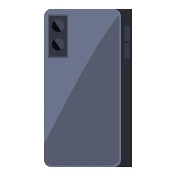 Back view of modern smartphone with double camera Illustrazione stock