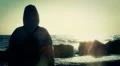 Back view of a person looking to the sea HD Footage