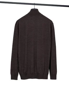 Back View of Premium Brown Wool Turtleneck Stock Photos