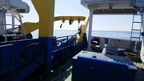 Back view from ship Stock Footage 138300390