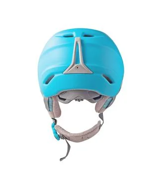 Back view of ski helmet 스톡 사진