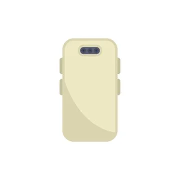 Back view of smartphone with four camera lenses showing Illustrazione stock