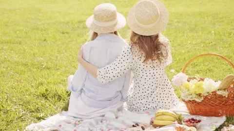 Back view of two young beautiful hipster woman Stock Footage 142569552