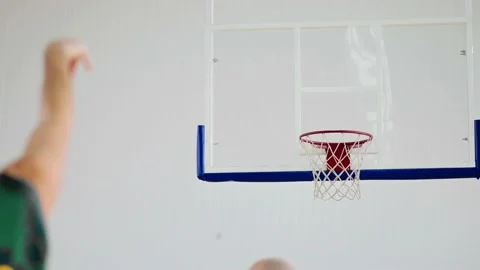 Back view of unrecognizable player throw... | Stock Video | Pond5