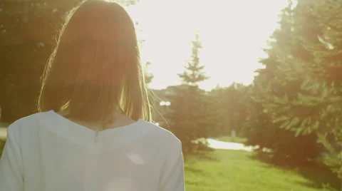 Back view of woman Stock Footage 66248374