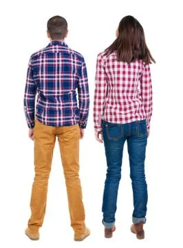 Back view of young couple Stock Photos
