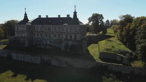 Back Wall of an Abandoned Castle Stock Footage 99549801