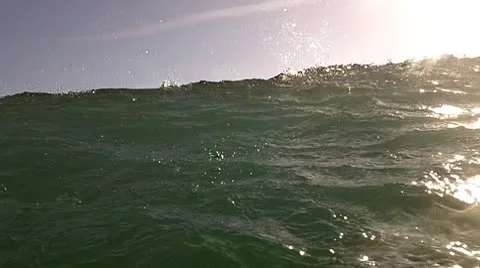 BACK OF WAVE BREAKING 스톡 동영상 8954308