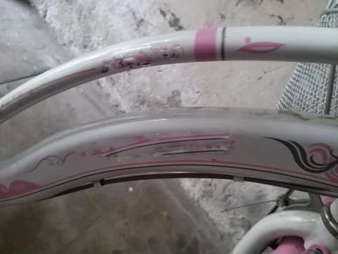 Back wheel of a cycle Stock Photos