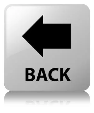 Back white square button Stock Illustration