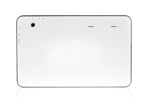 Back white tablet pc Foto stock