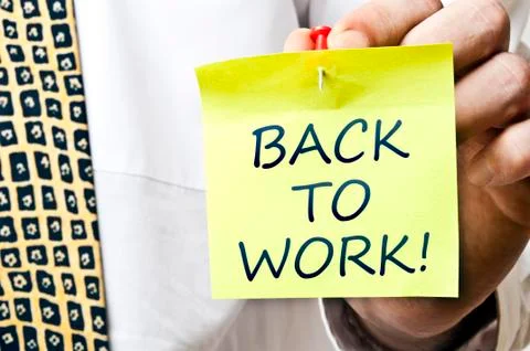 Back to work 스톡 사진