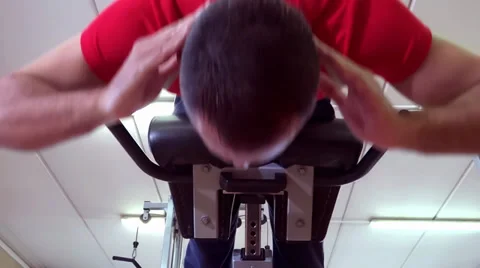 Back workout Stock Footage 30466193