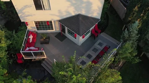 Back Yard Deck Video stock 171287706