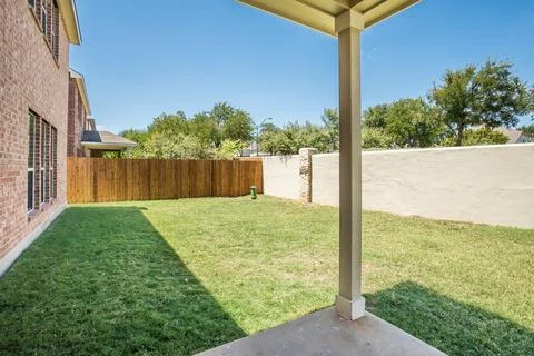 Back yard of a house Stock Photos