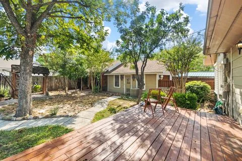 Back yard of a house Foto stock