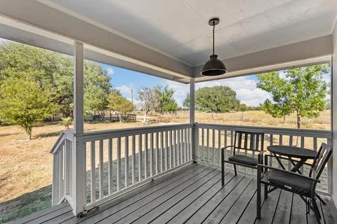 Back yard of a house Stock Photos