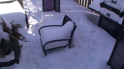 Back Yard the winter time. #12 Stock Footage 35239172