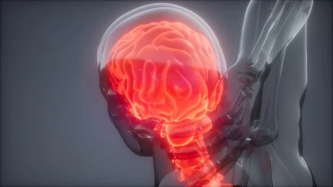 Backache in Back Bones Stock Footage 104540877