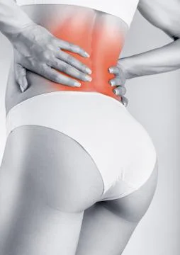 Backache. Concept Stock Photos