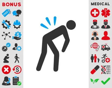 Backache Icon Illustrazione stock