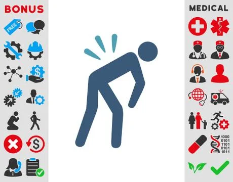 Backache Icon Illustrazione stock
