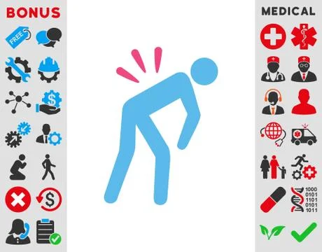 Backache Icon Illustrazione stock