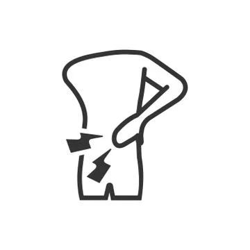 Backache Icon Stock Illustration