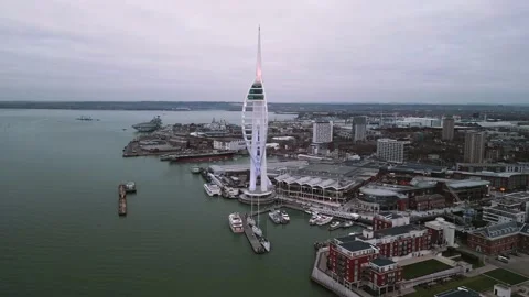 Backaway from tower starts close Stock Footage 234926819