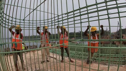 "The Backbone of Bridges: Understanding Bridge Piers" Stock Footage 281163441