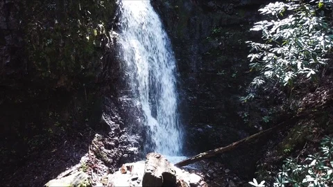 Backbone Rock Waterfall Vídeo Stock 89313777