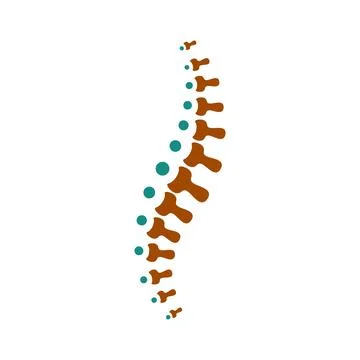 Backbones icon logo design Stock Illustration