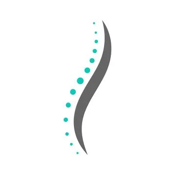 Backbones icon logo design Stock Illustration