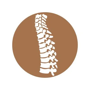Backbones icon logo design Stock Illustration