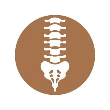 Backbones icon logo design Stock Illustration