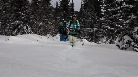Backcountry walk up Stock Footage 40939023