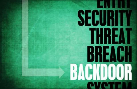 Backdoor entry Illustrazione stock