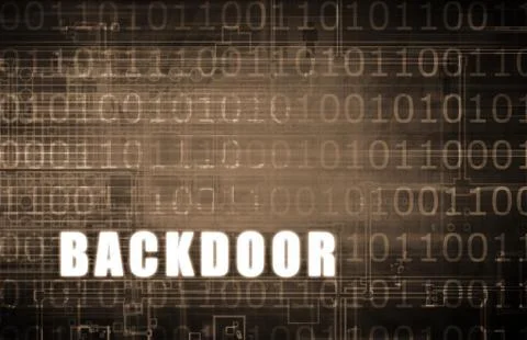 Backdoor Stock Illustration