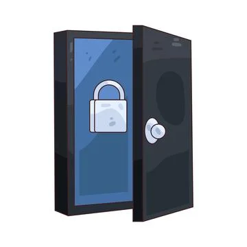 Backdoor illustration Stock Illustration