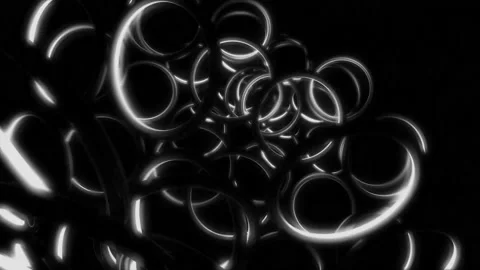 Backdrop with animation of rings. Vector... | Stock Video | Pond5