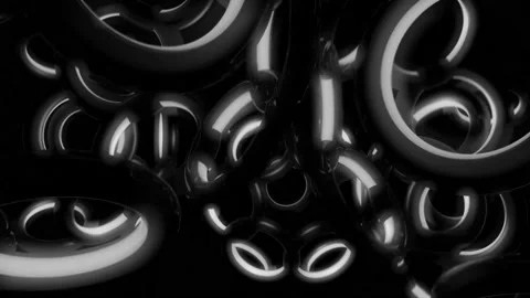 Backdrop with animation of rings. Vector... | Stock Video | Pond5