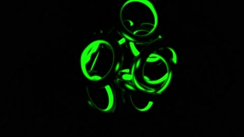 Backdrop with animation of rings. Vector... | Stock Video | Pond5