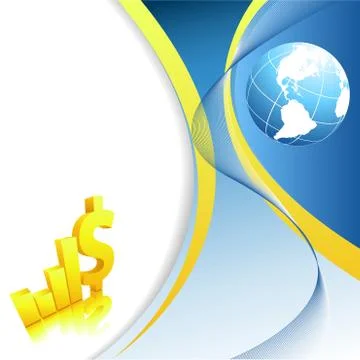 Backdrop with bar graphs Stock Illustration